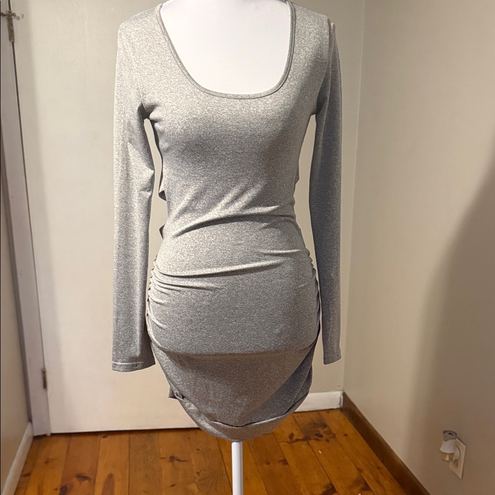 Long Sleeve Ruched Dress